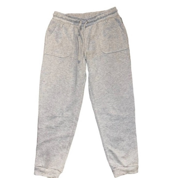 Rae Dunn Pants - Rae Dunn Gray 2-Pocket Sweat Track Pants Joggers sz L EUC Soft Fleece